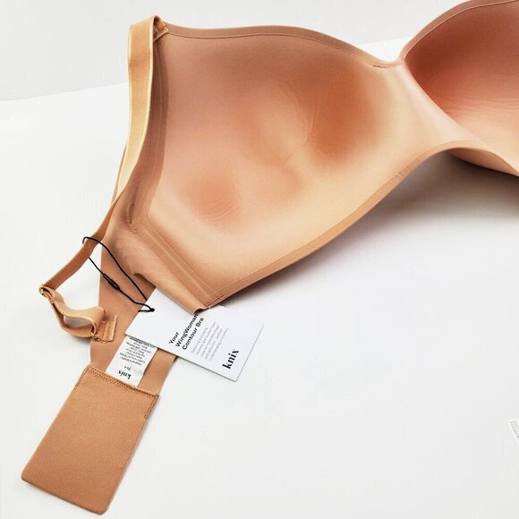 KNIX WingWoman Contour Bra Size 7++ (36/38G) Wireless Plunge Nude Comfort NWT - Picture 11 of 15